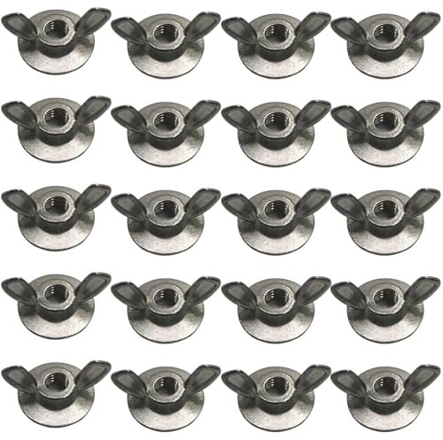 Tuercas de mariposa, tuercas de mariposa en diferentes tamaños – Surtido de tuercas de mariposa multifuncionales – Tuerca de mariposa manual de aleación para mujer, hombre, adulto