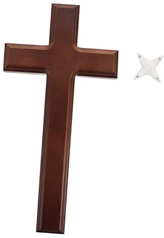 HOLIDYOYO Elegante Holz Kruzifix Wohnkultur Schmuck Kruzifix Halskette Kreuz Wandkunst