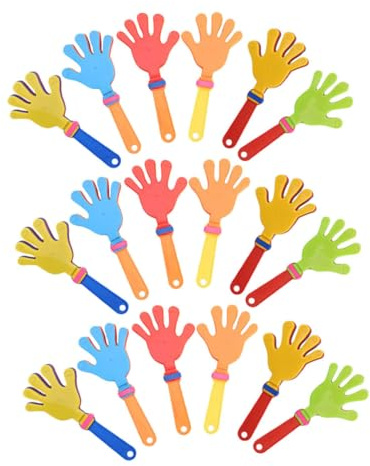 OSOLADY 24pièces Clap De Main Colorés Accessoires De Fête pour Anniversaires Événements Sportifs Et Célébrations Jouets Plastique pour Applaudissements Et Encouragements