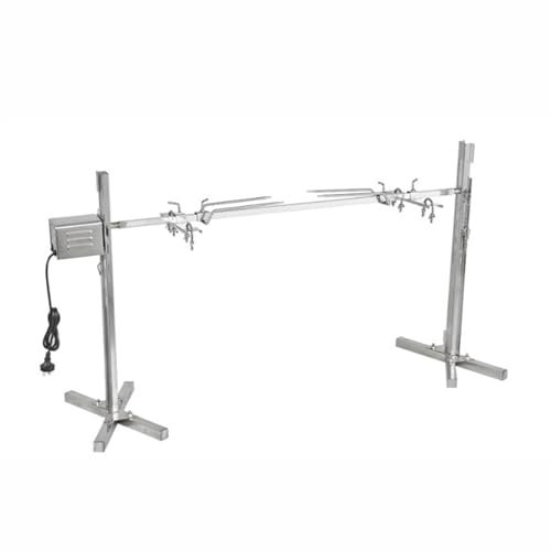 LESBJFDM Gril Barbecue Automatique pour Cochon De Lait, Rotisserie Barbecue avec Moteur, Tournebroche, Rôtisserie, Barbecue À Cochon De Lait avec Moteur, Tournebroche pour Cochon De Lait Et Agneaux