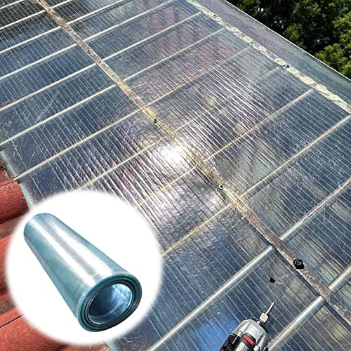 Plaque Polycarbonate, Feuille de polycarbonate, feuille de toit en plastique de 1,2 mm, panneaux d'éclairage naturel isolants transparents, protection UV, résistant aux chocs, pour jardin, serre, fen