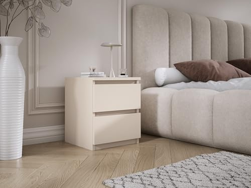 3xE living Stående sängskåp med 2 lådor - 45 × 36 × 36 cm - Kashmir