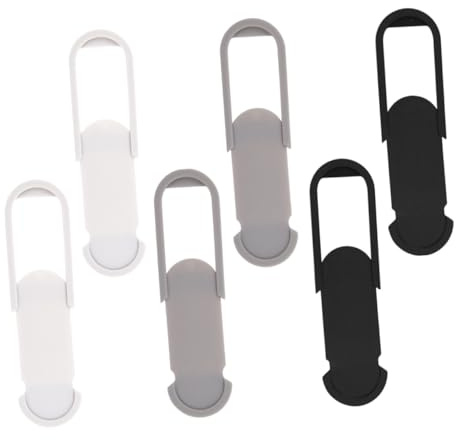 Uonlytech Computer Camera Lid Abs Material Privacy Protection 6pcs Webcam Cover Easy to Install Multi-purpose for Laptop and Web Camera