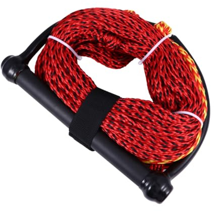 ifundom Cuerda para Esquí Acuático y Wakeboard de 1 Sección Asa Negra Antideslizante Cuerda de Remolque para Deportes Acuáticos y Kneeboard Resistente y Segura para Color Aleatorio
