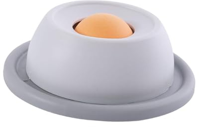 Qianly Slow Feed Bowl Fressbremse für Katzen Interaktives Spielzeug Anti Schling Futterspender Bissfest Waschbar Aus PP Material für Spiel Heimtierpflege Woh, Grau