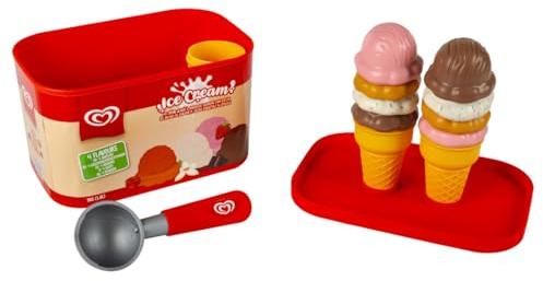 Casdon Official Walls Ice Cream Scoop Play Set - Scoop and Serve Pretend Play Toy for Children Aged 2+