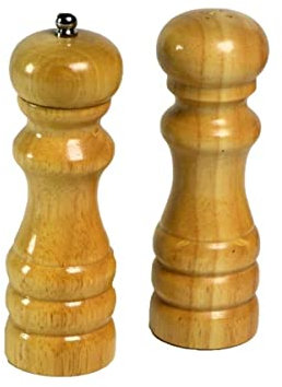 Vacchetti 5029750000 Saliera E Pepiera Legno con Macinino Piccolo