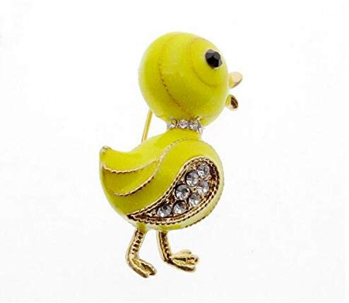 BAJIE Brosche Mode Nette kleine gelbe Ente Brosche Abzeichen Brosche weibliche Anzug Brosche