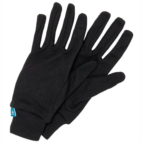 Odlo Handschuhe Kinder Active Warm Kids | Schwarz | Dünne Skihandschuhe | Winterhandschuhe für Jungen und Mädchen