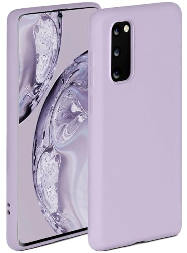 ONEFLOW Mjukt fodral för Samsung Galaxy S20/S20 5G, silikonfodral med kameraskydd, silikonskal med ökat skydd för displayen, bakskydd, mjukt mobiltelefonfodral, syren