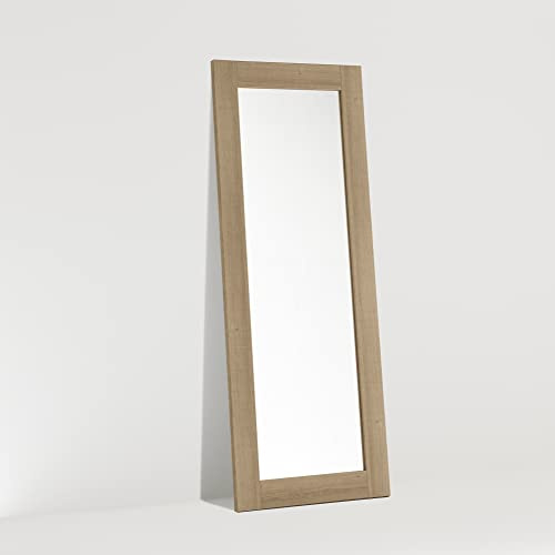 ARHome Bodenspiegel, 166 x 66 cm, Aztekische Eiche, Spiegel, Made in Italy