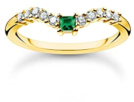 THOMAS SABO Ring mit weißen Steinen 925 Sterling Silber TR2398