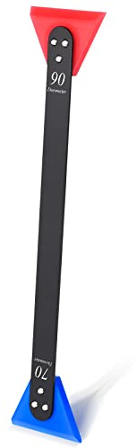 FOSHIO Small Squeegee for Vinyl, 2 in 1 Hardness Rubber Blade with Stainless Steel Handle Mini Squeegee for Film Installation Window Tint Tool, Squeegee for Window Cleaning (1 Piece)
