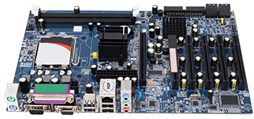 Bewinner Carte Mère LGA775, Carte Mère D'ordinateur pour G41 avec 5 Ports PCI, PCI‑E 16X, Carte Graphique/Carte Son Intégrée, Carte Mère Industrielle