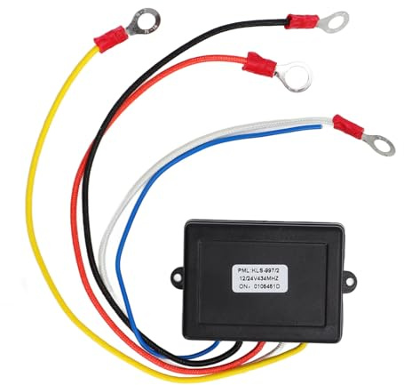 Waterproof Wireless Winch Remote Controller, 12V 24V Wireless Winch Remote Control Switch Receiver Kit Universal for Truck ATV SUV