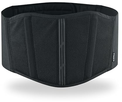 BLACKWILD Nierengurt | Unterstützung und Komfort für Sport und Aktivitäten | Nierengurt Motorrad Herren und Damen | Atmungsaktives Design für Rückenstabilität – Ideal für Motorradfahren, Fitness (S)
