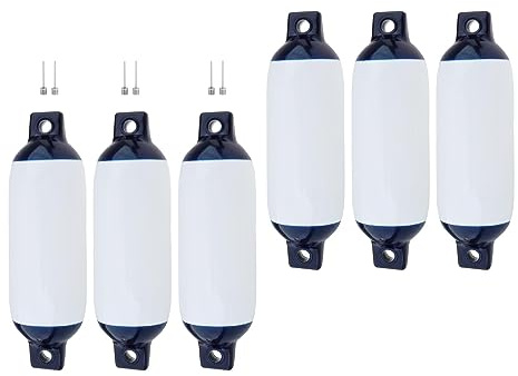 TTETTZ Boat Fender Boat Buoy PVC Cold Resistance Inflatable Marine Boat Bumper Yacht Fenders Pontoon Bumper Shock Absorber, 6 Set Boat Fender