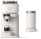 Philips Baristina Espressomaschine und Milchaufschäumer Paket. Real Espresso- made simple. Naturweiß mit naturweißem Siebträger- 16-bar-Pumpendruck- automatisches Mahlwerk- Cafe Crema (BAR303/00)