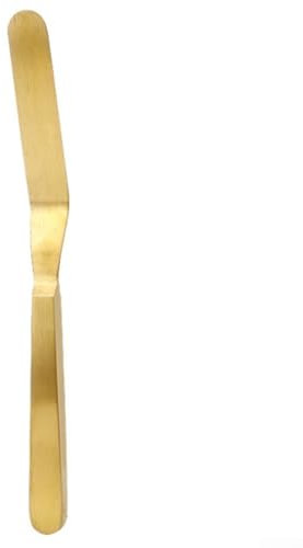 Espátula de hoja ancha para esparcir fácil y precisa, para hermosos diseños de pasteles (dorado)