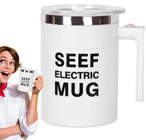 Tazza da bere: tazza da caffè elettrica, tazza da caffè con agitazione automatica | Bicchiere magnetico con agitazione automatica, bicchiere di miscelazione alimentato a batteria, bicchiere portatile