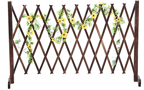 Griglia in legno per barriera per animali, per prato, balcone, giardino, tavola decorativa per albero di Natale, divisorio telescopico.
