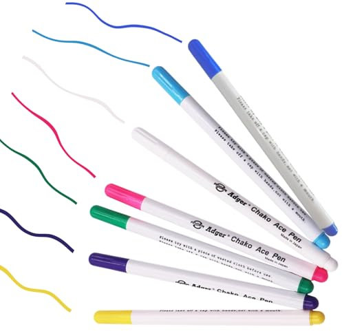 7 Stück Wasserlösliche Stifte Schneiderkreide Stoffmarker Magic Marker Nähen Verschwinden Verschwinden Löschbare Wasserlösliche Stifte Nähzubehör Für Kurze Zeit Markieren Kreuzstich Lederbekleidung