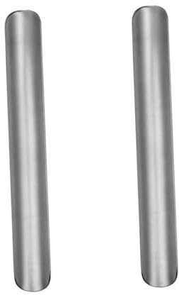 DEARMAMY 2 Pezzi Design Ergonomico Spazzatrice Da Tavolo Per Briciole Raschietto Per Pizza Piccolo Spazzatrici Panetteria Essenziale Mollica Cibo Acciaio Inossidabile Silver