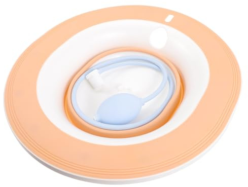TOYZFRIENDY Praktisches Sitzbad Für Schwangere Aus Kunststoff Mit Großem Ergonomischem Becken Und Weichem Schlauch Pflegebecken Für Toilette Und Haushalt