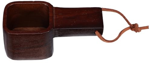 Zerodeko Cuillère Doseuse à Café en Bois Massif Petite Taille Manche Court Ergonomique – Ustensile Cuisine Réutilisable pour Thé en Vrac Expresso et Condiments – Emballage en Boîte