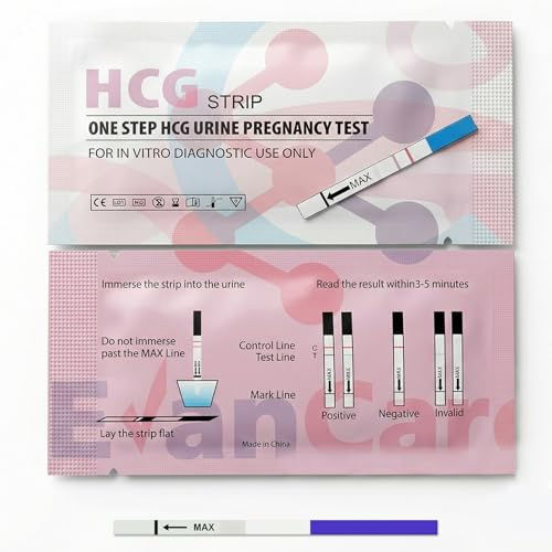 Daozhogo 80 Stück Easy Home Schwangerschaftstest, Ovulationstest 10 Miu, Schnelles Schwangerschaftstest Frühtest 10 Miu