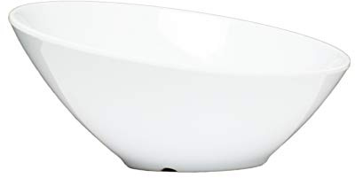 Thunder Group 12 oz cascading bowl, melamine, white, comes in dozen