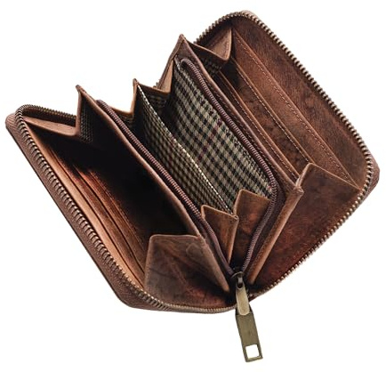 STILORD 'Paris' Leder Geldbörse - Premium RFID Portemonnaie mit NFC-Schutz - Vintage Brieftasche aus Echtleder für maximale Sicherheit & Stil edler Box, Farbe: Torino-braun