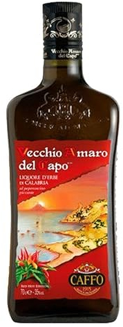 Vecchio Amaro del Capo Red Hot Edition bottiglia da 1 litro - Amaro al Peperoncino