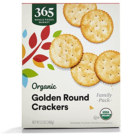365 by Whole Foods Market, Organic Golden Round Crackers, 12 Ounce