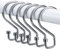 GOOWIN Anneaux Rideaux Douche, Lot de 12 Crochets en Forme de S Antirouille, Crochets Polyvalents pour Rideaux de Douche, Ustensiles de Cuisine, Vêtements, Serviettes (Argent)