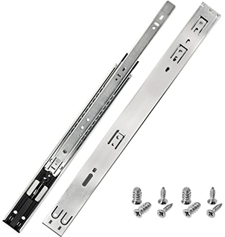 HELPMATE – Schubladenschienen softclose – Vollauszug 500 mm – 1 Paar | Softclose Vollauszug für Schubladen – Kugelauszug aus Stahl – inkl. Befestigungsmaterial