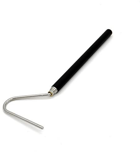 JIHAQUA Stainless Steel Extensible Snake Hook 26 inch, Retractable Reptile Hook, Pick-up Handling Tool
