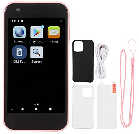 3,0 Tums Mini 4G Smartphone, Dubbla Kort Dubbel Standby SOYES XS12 4G Mini Smartphone 3,0 Tums Skärm 2000mAh Batteri för Hem för Resor (rosa)
