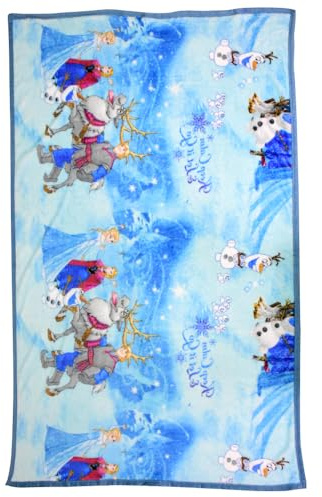 LKNBIF Fro-zen Blanket Throw, Fro-zen Microfiber Blanket Cartoon Fleece Blankets Fluffy Cuddly Blanket 3D Print Blanket Travel Blanket for Children, Girls and Adults (110 x 150 cm)