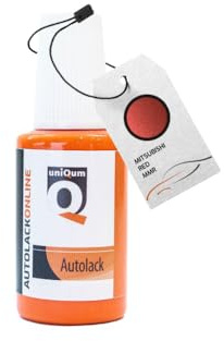 uniQum Autolack Lackstift fürs Auto für Mitsubishi RED MMR Autolack Reparatur 30 ml