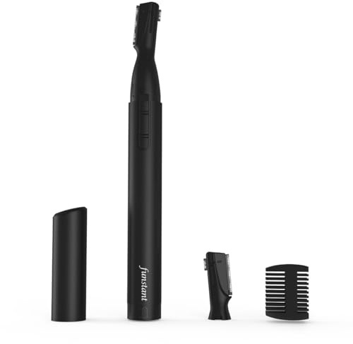 Upgraded Funstant Eyebrow Trimmer for Men, Precision Facial Grooming Tool, Battery-Operated Razor for Eyebrows, Light Beard & Face Detailing, Painless, No Pulling, Gentle on Skin, Compact & Portable