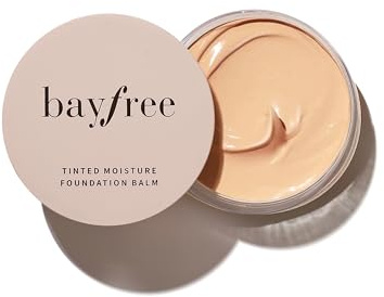 bayfree Tinted Moisture Foundation Balm, Foundation 24h Langzeit-Halt, Feuchtigkeitspflege, Leicht & Atmungsaktiv, Schweiß & Wasserdicht, Natürliches Finish, Buildable Coverage, Vegan Korean Makeup