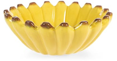 H&H Centrotavola Banana In Stoneware Cm 21XH7