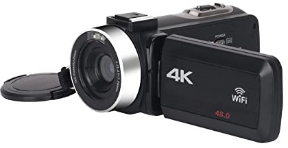 JOJIDE Camescope Numerique, Caméscope Full 4K Caméras vidéo numériques Professionnelles Streaming en Direct Photographie 18X Enregistreur Vlog Webcam Ultra HD(64G SD Card,Standard)