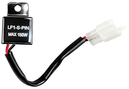 Blinkerrelais 2 Polig 12V Motorrad LED Blinker Relais, Universal Blinkgeber Relais Wasserdicht Frequenzkontrolle Max 150W Lastunabhängiges Blinkrelais für Motorräder Blinker