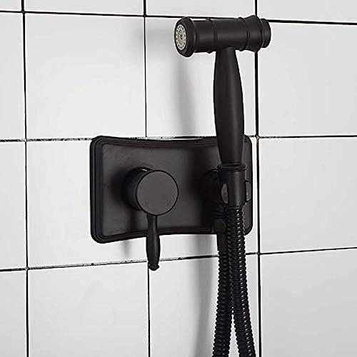 YRYRYW Bathroom Bidet Sprayer Black Cold Hot Water Mixer Spray Shower 2 Function Toilet Bidet Spray Kit Household faucets