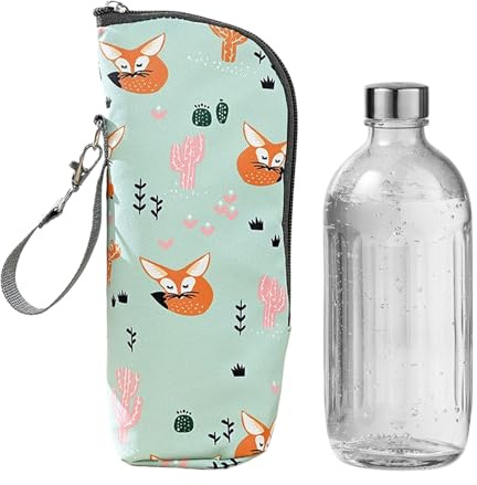 Sac Isotherme pour Bouteille - Sac Chauffant pour Bioron - Porte-Gobelet Isolant de pour Pique-Nique Camping Extérieur Garderie