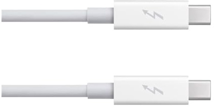Cable Adaptador Thunderbolt 2 For Monitor Multimedia De Datos Conector Macho A Blanco 2M