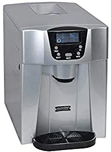 Machine À Glaçons 140w 12kg/24h Et Distributeur D'eau Silver - HZB12EAU