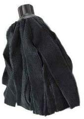 Mundo Floral 24 fregonas de Microfibra en Color Negro de Calidad Extra para Todo Tipo de Suelos.